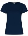 Dames T-shirt Roly Golden Organic Navy Blue